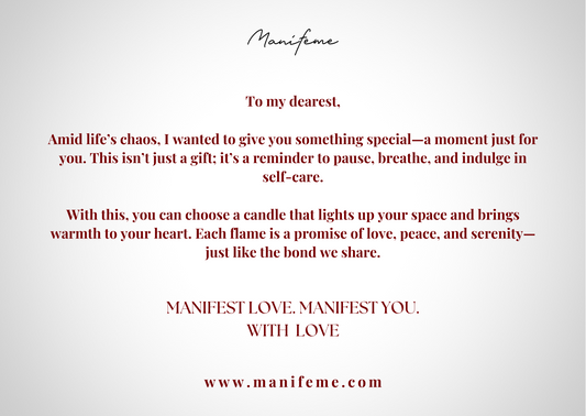 Valentine's Gift Card | Manifeme | Manifest Luxury